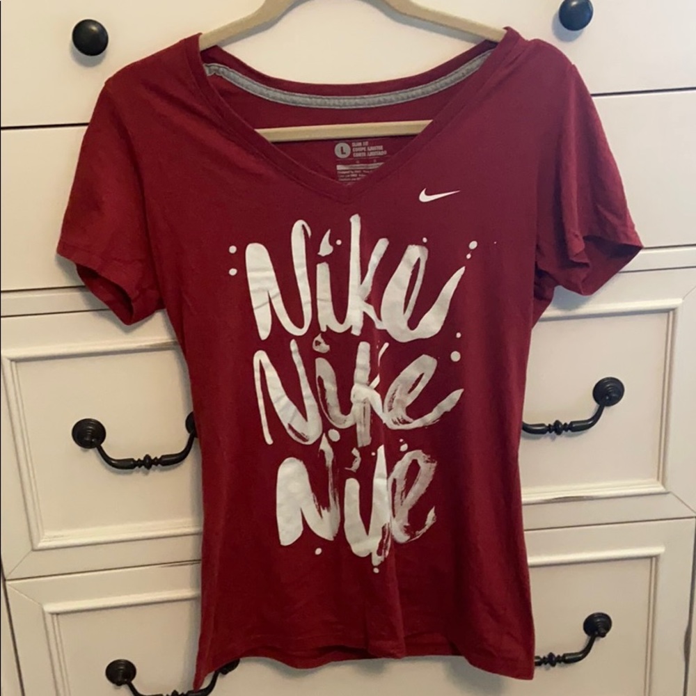 RARE Nike Red Slim Fit Tee